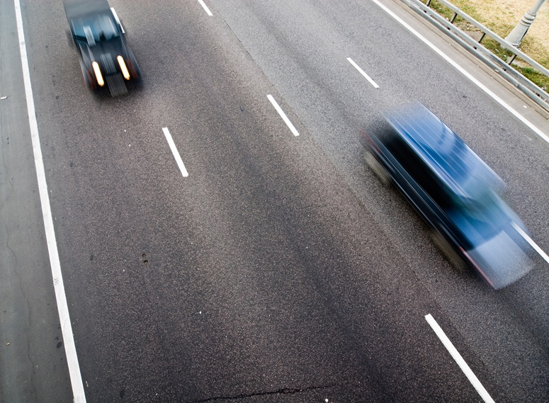 Cars on highway