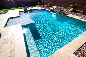 swimming pool on sunny day
