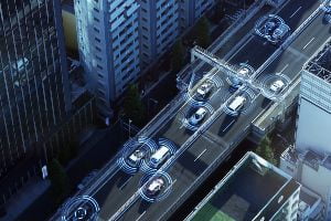 cars communicating graphic