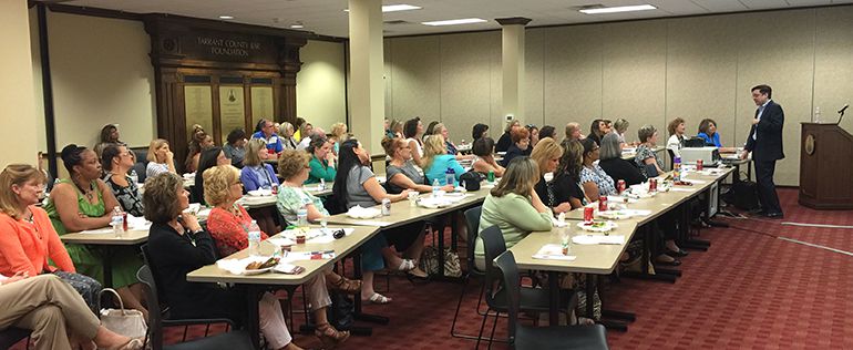 people attending a seminar