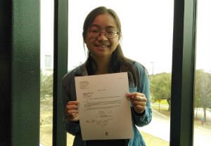 scholarship winner