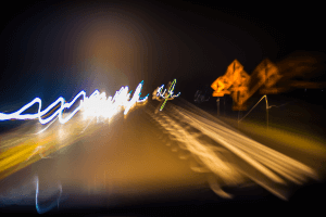 blurry road