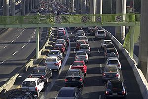 cars in traffic