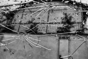 cracks in a windshield