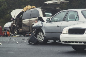 crashed cars