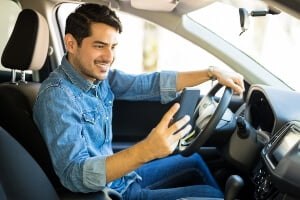 driver not paying attention