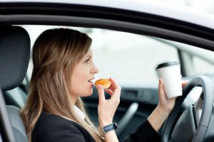 eating and driving