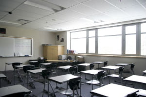 empty classroom