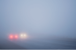 foggy conditions