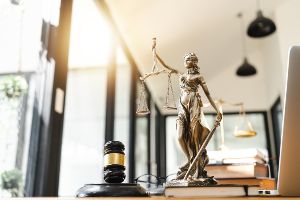 desk in legal office