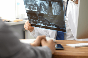 looking at an xray