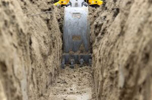 dirt trench
