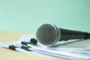microphone on documents