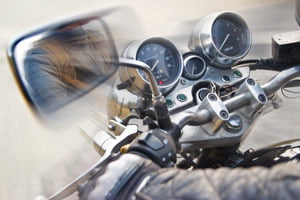 motorcycle handlebars and gauges