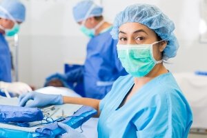 nurse in operating room