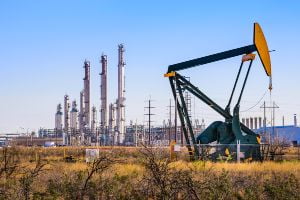 oil pump and refinery