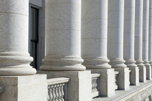 outside a courthouse