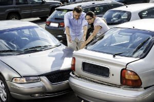 parking lot car crash