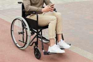 person in a wheelchair