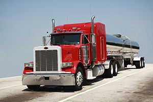 red tanker truck