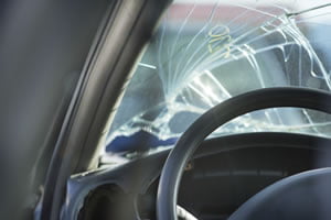 broken car window