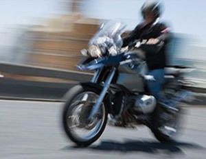 man riding a motorcycle