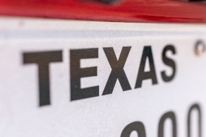 texas license plate