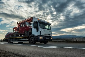 tow truck on highway
