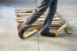 walking on a pallet