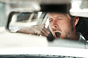 yawning driver