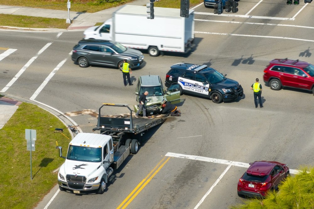 police car accident